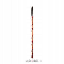 Włócznia z czerwonym sznurkiem | Drewno | Rycerz Średniowieczny Wiking