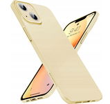 Etui plecki + 2 sztuki szkła hartowanego do iPhone 13 Casekoo jasnożółty