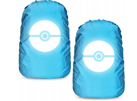 Sunshine Smile - wodoodporny pokrowiec odblaskowy na plecak 45 L, 2 SZTUKI