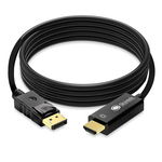 Kabel, przejściówka z DisplayPort do HDMI, jednokierunkowy, 1.8 metra