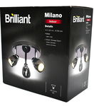 Lampa sufitowa z 3 punktami światła Brilliant Milano