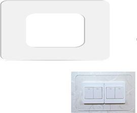 Komplet 3 osłon na gniazda lub włączniki, podwójny, z mocną taśmą 3M