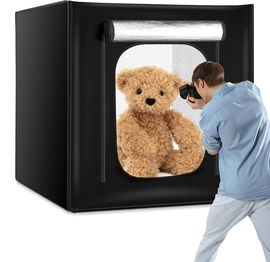 Namiot bezcieniowy 80x80 cm Ombar z 3 lampami LED. BRAK TŁA!