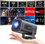 Polocsh Mini Projektor P6 Full HD 1080p 4K Android TV 11.0 WiFi 6 Czarny