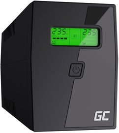 Zasilacz Green Cell UPS 800VA 480W LCD 2x Schuko Line-Interactive AVR