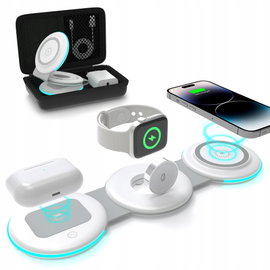 Ładowarka ADADPU Składana 3 w 1 kompatybilna z iPhone iWatch AirPods