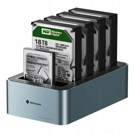 Yottamaster Stacja Dokująca 4 Bay USB 3.2 Gen1 do Dysków Twardych, 18TB Max