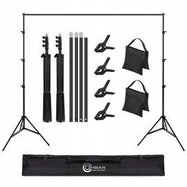 Uchwyt fotograficzny OMBAR 2,6x3m regulowany z zaciskami i workami