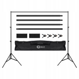 Uchwyt Na Tło OMBAR Ze Statywem Regulowany 2x3m Do Fotografii Studia defekt