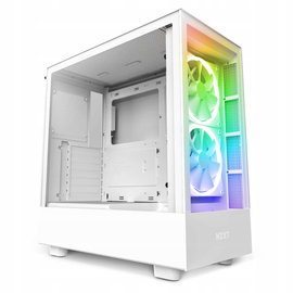 NZXT H5 Elite Biała Obudowa Gamingowa ATX Z Oświetleniem RGB CC-H51EW-01