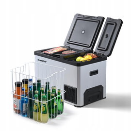 Lodówka Comfee RCP43DS3 cicha LED sterowanie elektroniczne 12/24V DC AC