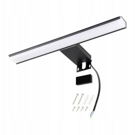 Lampa da LIGHT LED czarna 30CM 8W 4000K IP44 łazienkowa