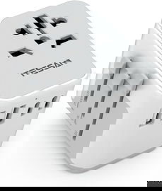 TESSAN Adapter Podróżny Uniwersalny Cały Świat 2x USB C 2x USB A AC