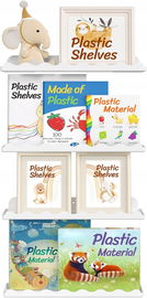 Lifewit Półki Wiszące Dla Dzieci 4 szt. 38cm Białe Montaż Ścienny Książki