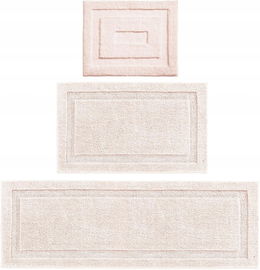 MDesign Hydra - Zestaw 3 Dywaników Łazienkowych z Mikrofibry BEŻ
