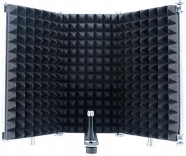 Tlingt Support osłona mikrofonu z pianką akustyczną 3 panele 170 cm