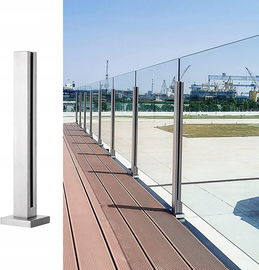 Słupek ABONOK Balustrady Szklanej 105cm Stal Nierdzewna 304 Narożny