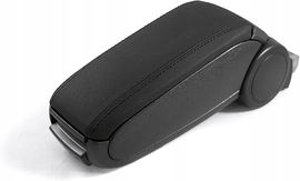 Konsola Czarny Podłokietnik skórzany Clio IV 2012-2019 czarny z regulacją