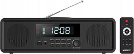 Kompaktowy System Audio WISCENT CD/FM/BT/USB Zegar Pilot