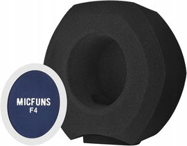 Pop-filtr Micfuns F4, niebieski, wielokierunkowy, do mikrofonu