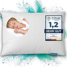 Poduszka Dziecięca 40x60 z Bawełnianą Poszewką, Miękka i Komfortowa