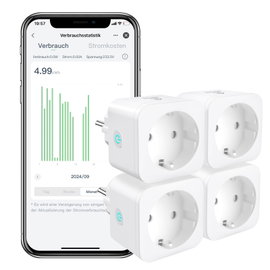 Gniazdko WIFI EIGHTREE P11QUA-EU-Refoss 4szt Alexa Google Home 16A 3680 Wat