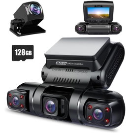 Dashcam Rhorawill 4 obiektyw Quad FHD GPS WiFi 150° szeroki kąt
