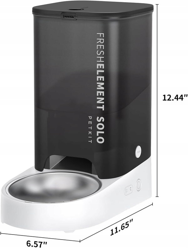 Automat do karmienia z tworzywa sztucznego Petkit czarny, szary 3 l