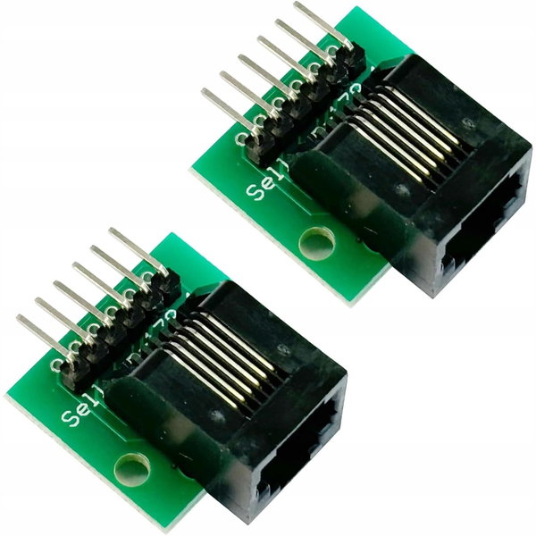 Breakout Board PENGLIN RJ11 6P6C 2 gniazda z płytką drukowaną adapter 6-pin