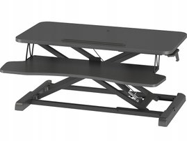 BONTEC Stolik pod monitor regulowany dwupoziomowa stacja robocza 80 cm