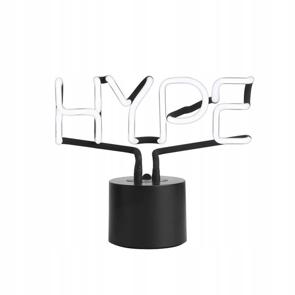 Amped & Co Neon HYPE 9.6x8.3 lampka biurowa neon biały dekoracja