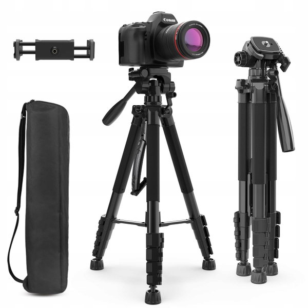 AUREDAY Statyw 188cm Do Smartfonów i DSLR Z Pilotem Bezprzewodowym