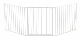 Bramka ochronna Baby Dan biały modułowa regulowana 90-140 cm (niekompletna)