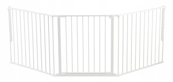 Bramka ochronna Baby Dan biały modułowa regulowana 90-140 cm (niekompletna)