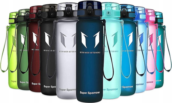 Bidon Super Sparrow 500 ml niebieski poręczny i lekki dla aktywnych