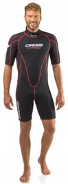 Cressi Men's Tortuga 2.5mm Shorty Neopren 3XL Czarny Czerwony