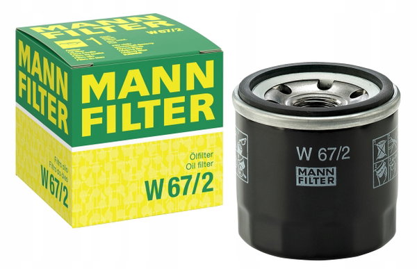 Filtr olejowy MANN-FILTER W 67/2 do samochodów osobowych i dostawczych