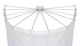 Drążek prysznicowy Wenko łukowy 72-96 x 10 mm biały