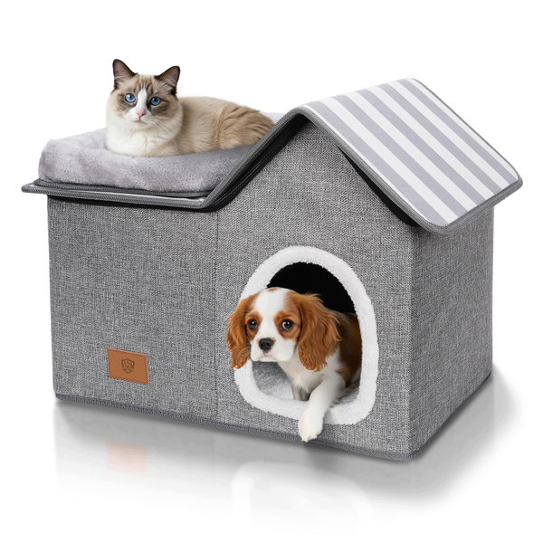 Domek dla kotów PetZone CozyFold Pluszowa poduszka przenośny