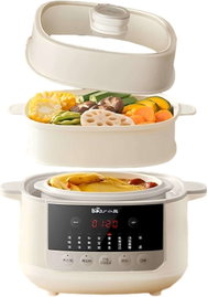 Garnek Elektryczny 2.5L Wielofunkcyjny Ceramiczny Biały 600W