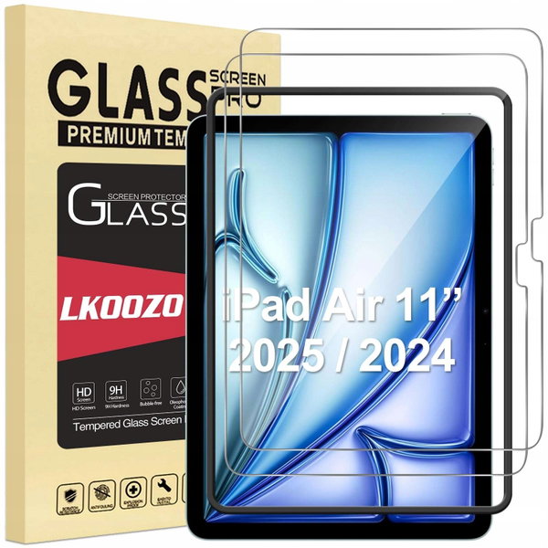 Folia ochronna ProCase iPad Air 11 M2 M3 szkło ramka odporna na zarysowania