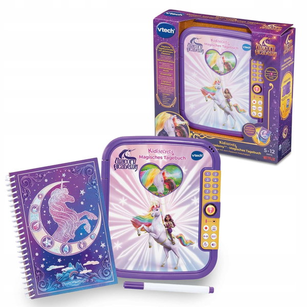 Dziennik Vtech Unicorn Academy Magiczny z hasłem i sekretnym schowkiem