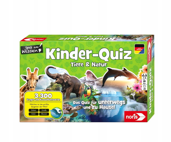 Gra Edukacyjna Ravensburger Kinderquiz Tiere & Natur Dla Dzieci 6+