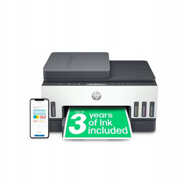 Drukarka wielofunkcyjna atramentowa kolorowa HP Smart Tank 7305 wifi
