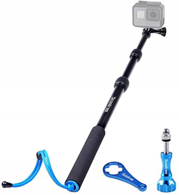 Drążek teleskopowy Smatree LK-9EWU-SN2W czarny niebieski 102.9 cm