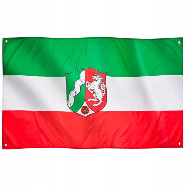 Flaga Premium Nadrenia 91x152cm 4 przelotki wewnątrz Düsseldorf