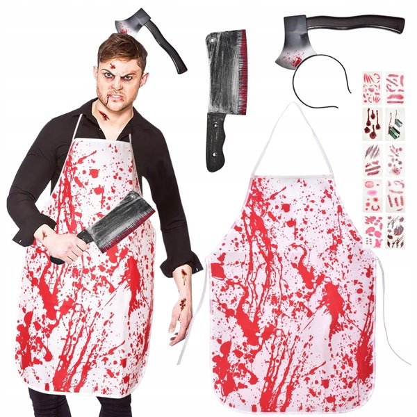 Fartuch HorrorStyle Krwawy Zombie przerażający dodatek Halloween