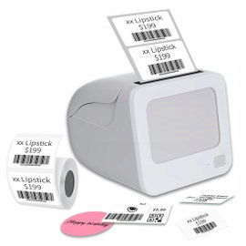 Drukarka Vretti BQ1 biały różowy Bluetooth 25-58mm iOS Android