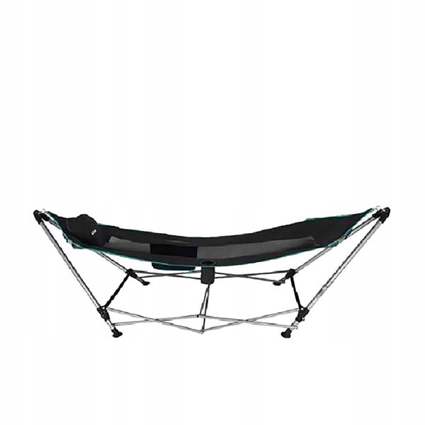 Hamak AKTIVE Składany 63165 Czarny Wymiary 265x78x80 cm Max 110 kg