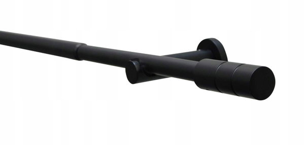 Karnisz Metalowy Producent Model Czarny 120-210 cm